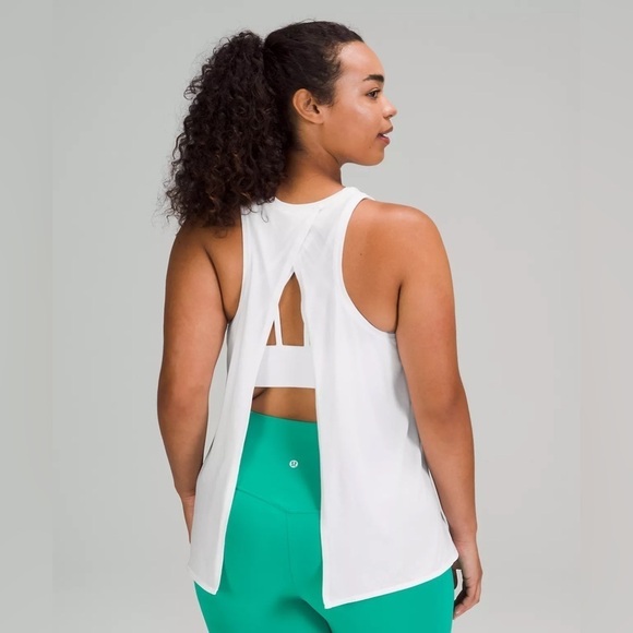 Lululemon All Tied Up White Tank Top - Picture 1 of 10